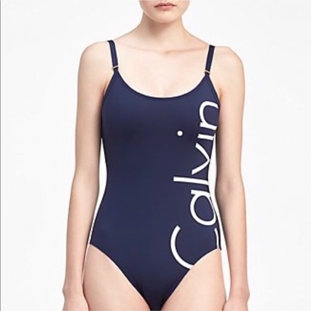 Calvin Klein Navy Swimsuit NWT